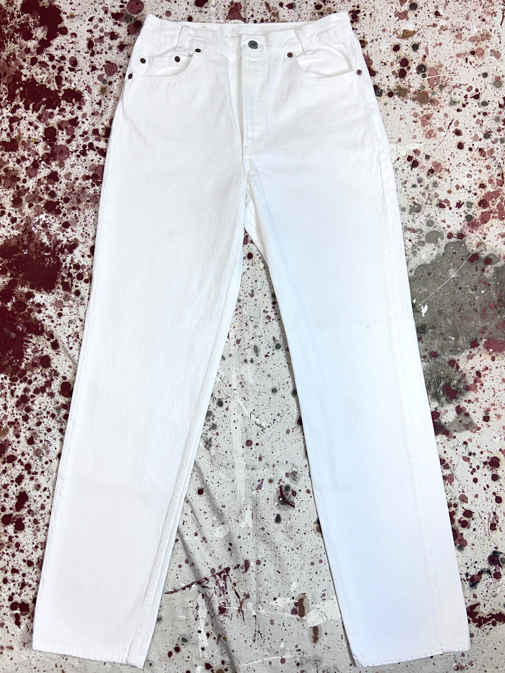 Vintage USA White Levi's 701 Denim Jeans (JYJ0224-080)