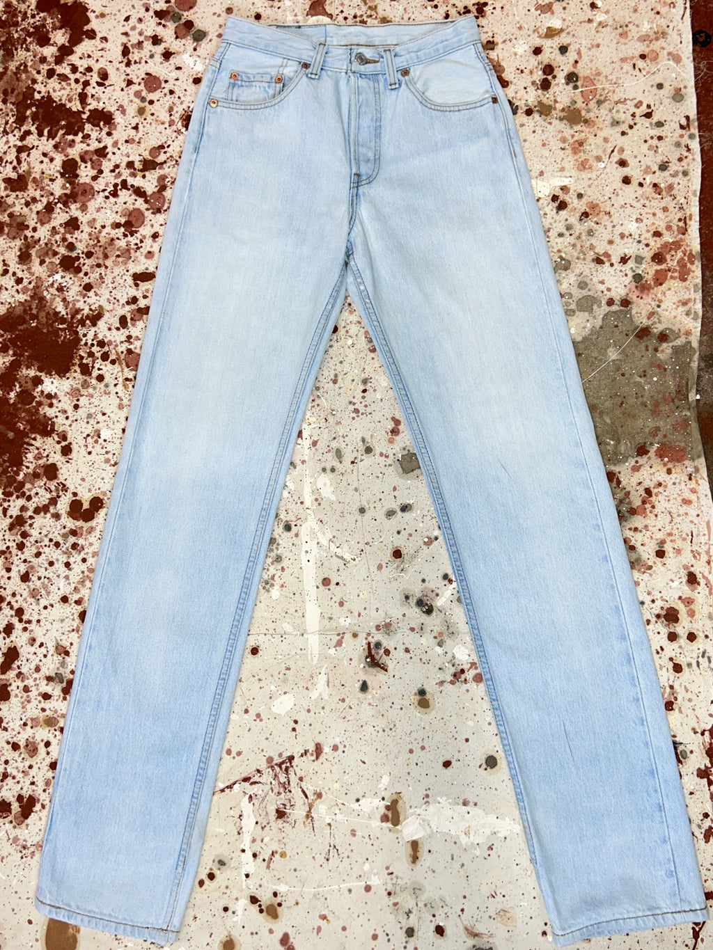 Vintage 1980's Levi's 501 Light Wash Denim Jeans (JYJ0424-157)