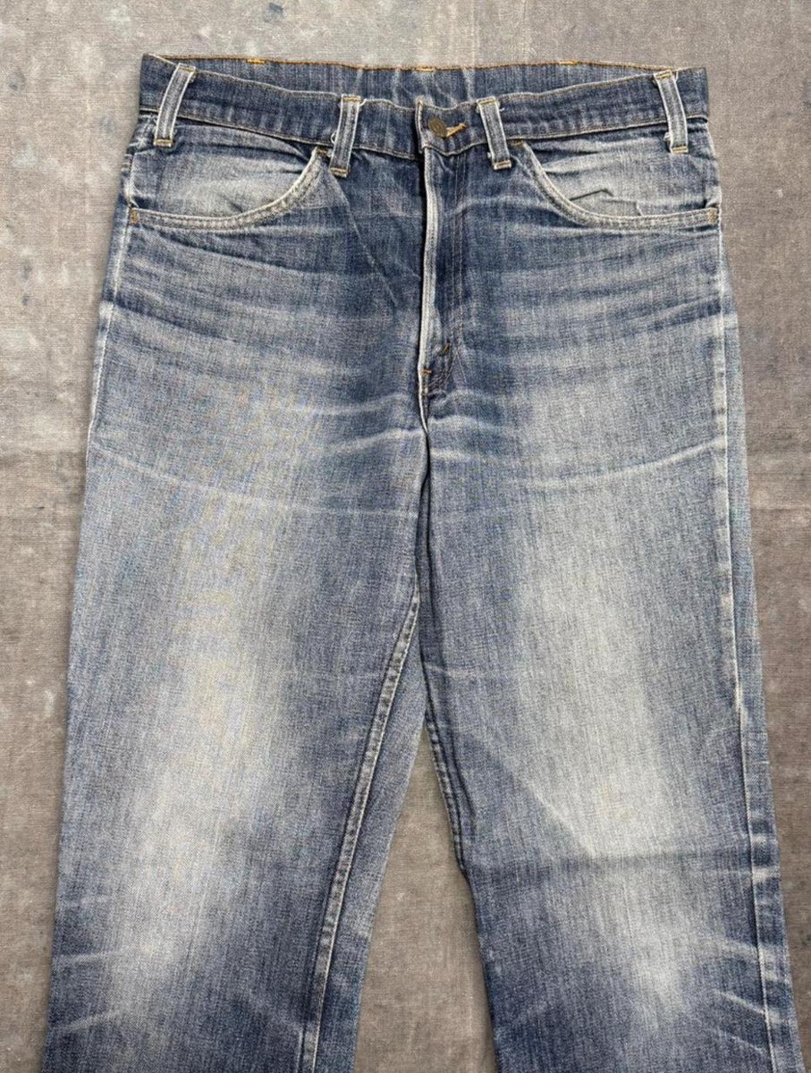 Vintage USA Levi's 646 Orange Tab Talon 42 Zipper Superwash Bell