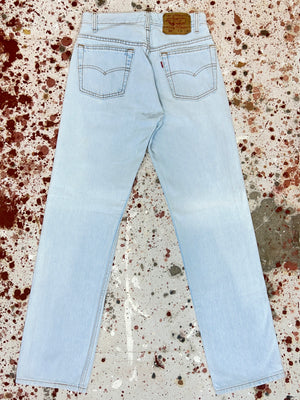 Vintage 1984 USA Levi's 501-0134 Powder Blue Denim Jeans (JYJ0424-156)