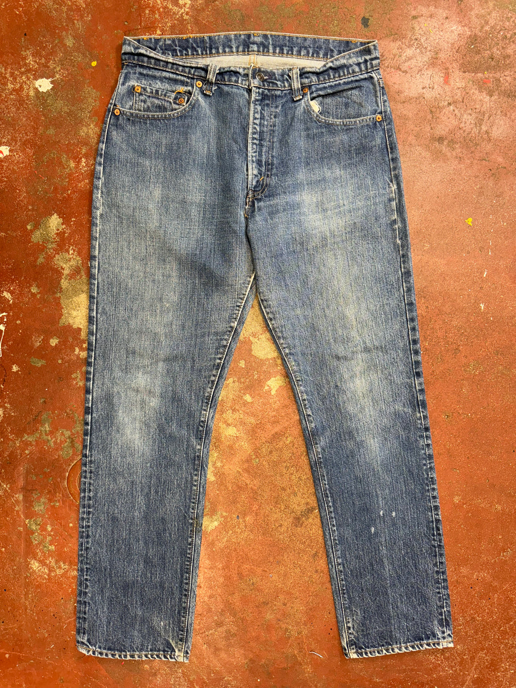 Vintage USA Levi's 505 Bar Tac Denim Jeans (JYJ0324-141)