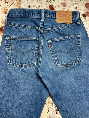 Vintage USA Levi's 501 Busted Cuff Denim Jeans (JYJ0324-152)