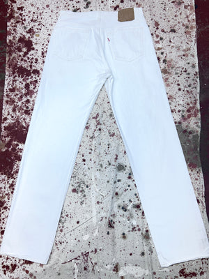 Vintage USA Levi's 501 White Denim Jeans (JYJ0324-094)