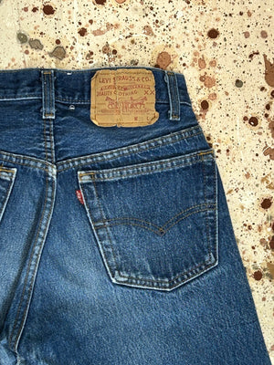 Vintage USA Levi's 501 Transitional Premium Dark Wash Denim Jeans (JYJ0424-173)