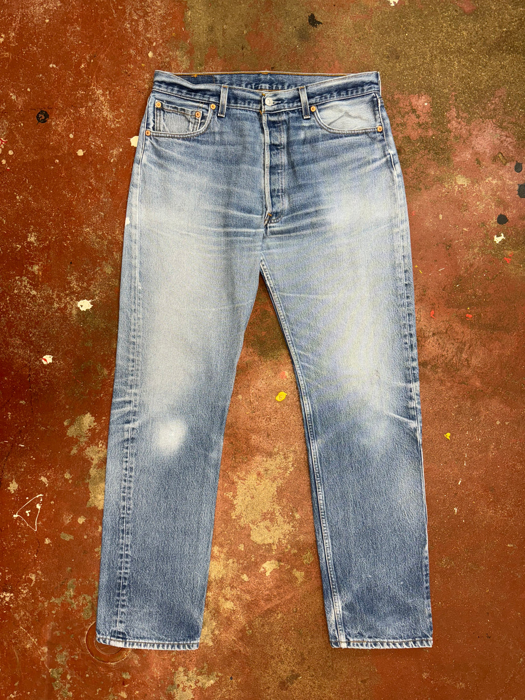 Vintage Levi's 501 Super Wash Denim Jeans with Small Paint (JYJ0424-192)