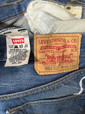 Vintage 1997 USA Levi's 501 Super Wash Denim Jeans (JYJ0324-142)