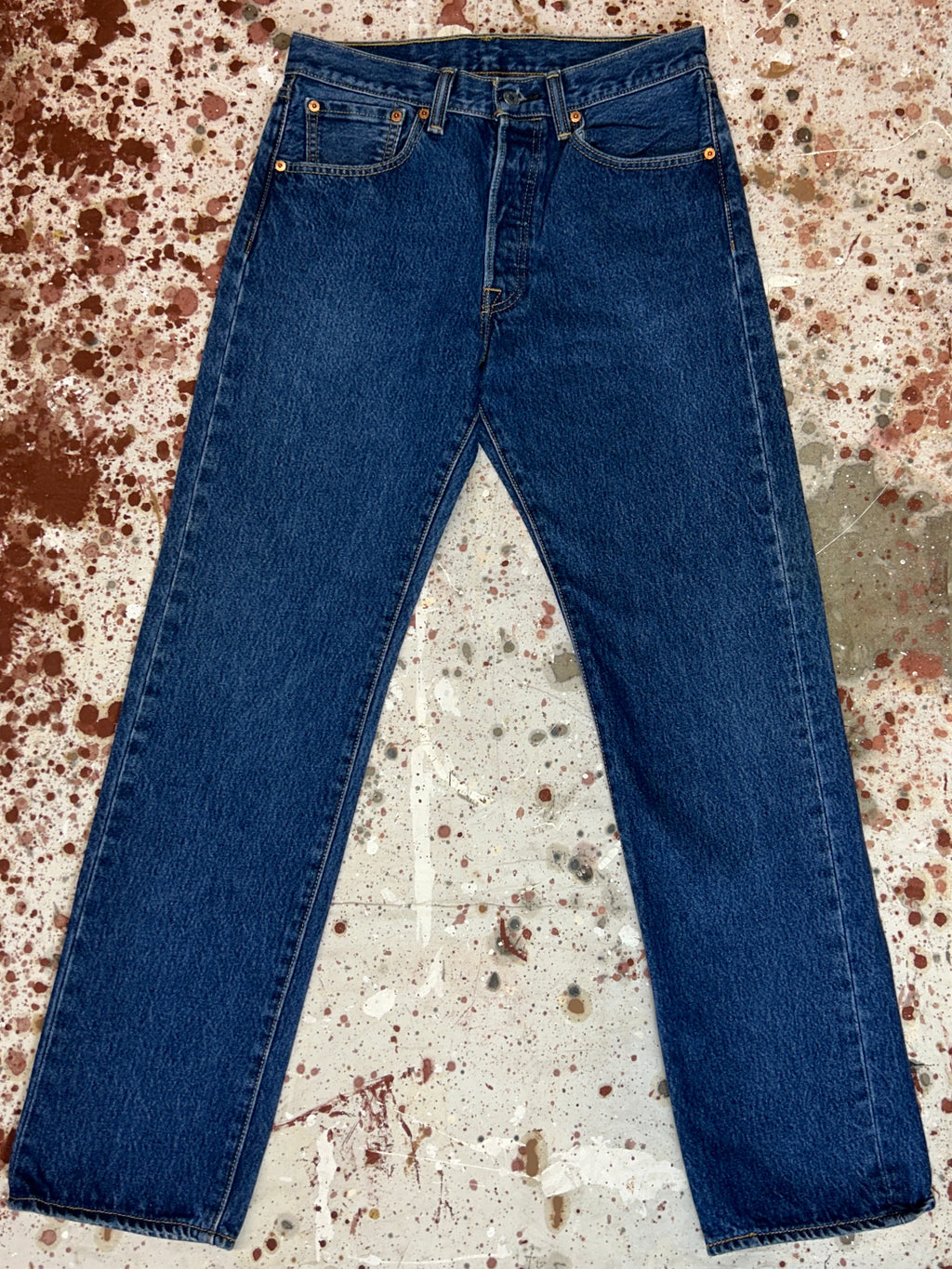 Vintage Levi's 501 Dark Few-Wash Denim Jeans (JYJ0424-181)