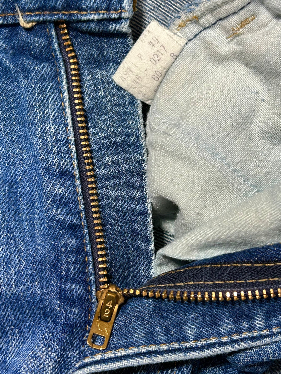 Vintage USA 1970's Levi's 646 Superwash Talon Zipper