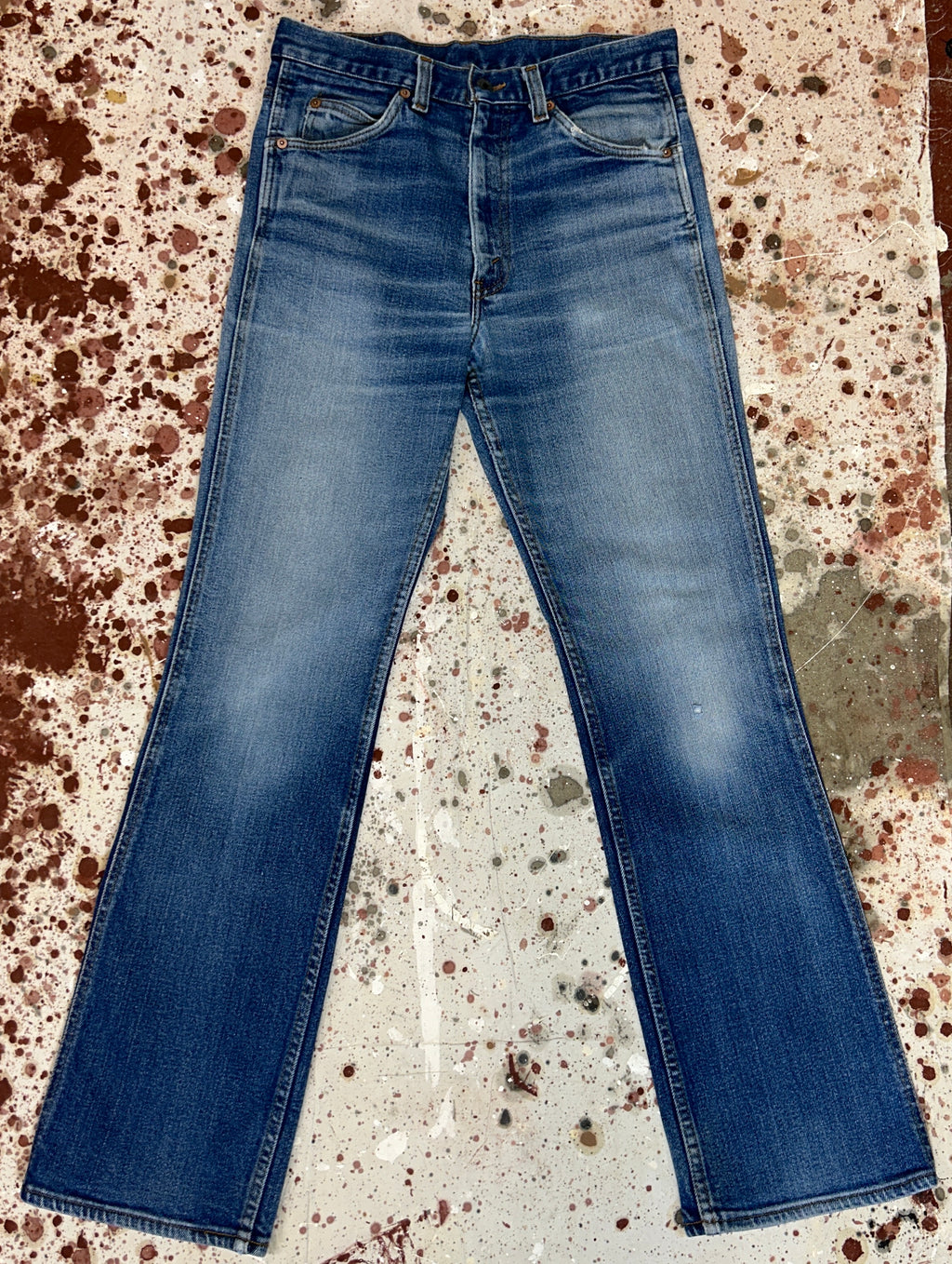 Vintage USA RARE 1970's Blue Tab Levi's 517 Super Wash Denim Jeans (JYJ0424-169)