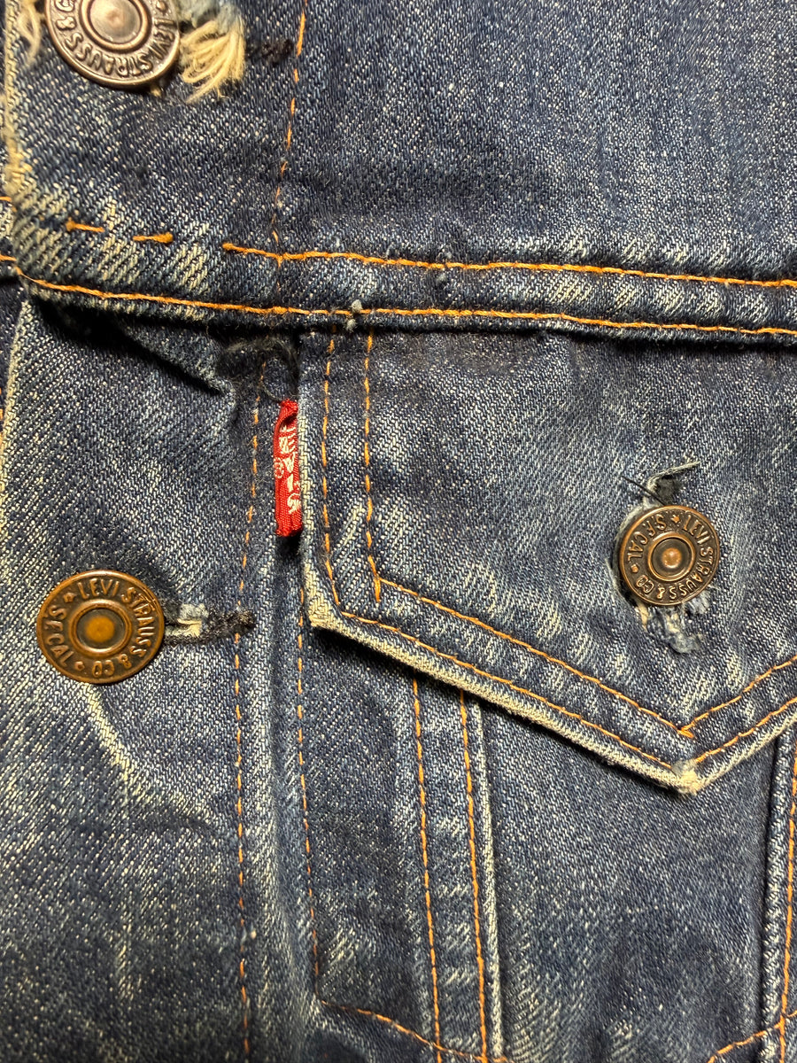 Vintage 1970's USA Levi Big “E” Dark Wash Trucker Jacket XS (JYJ