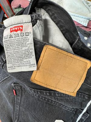 Vintage Black Levi's 501 Denim Jeans (JYJ0224-082)