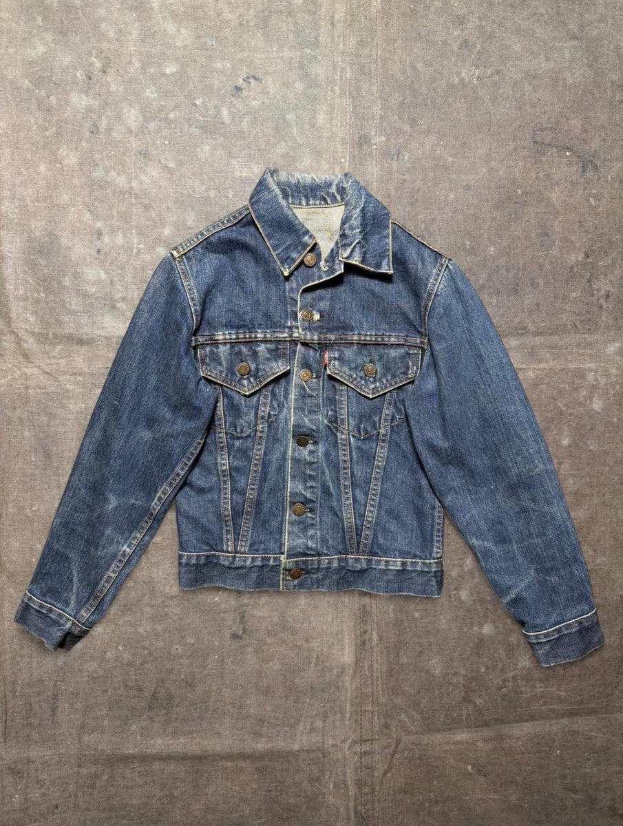 Vintage 1970's USA Levi Big “E” Dark Wash Trucker Jacket XS (JYJ
