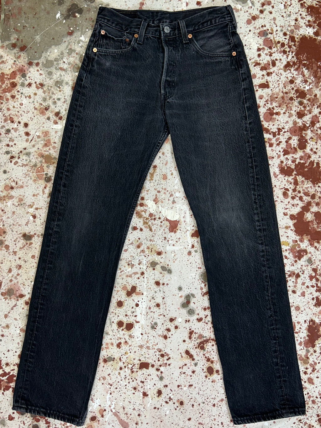 Vintage USA Black Levi's 501 Denim Jeans (JYJ0224-084)