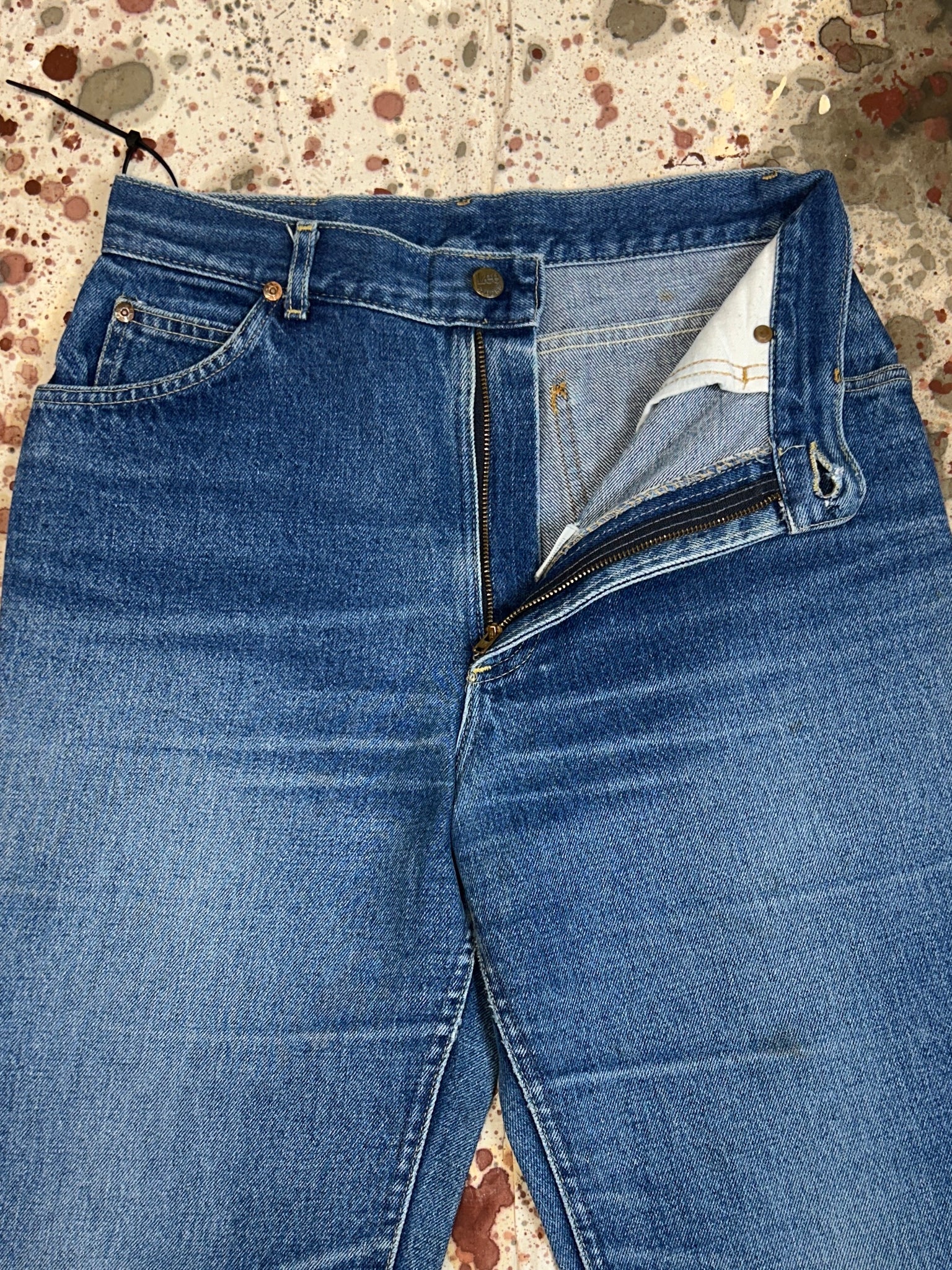 Vintage USA Lee Lady Rider Talon Zipper Super Wash Denim Jeans (JYJ0324-110)