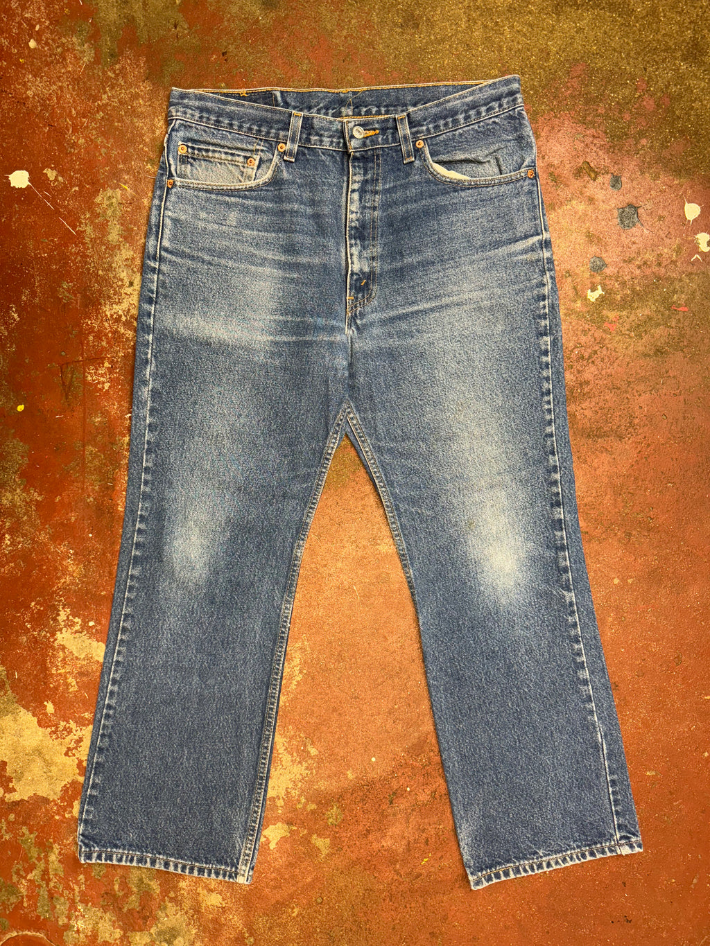 Vintage Premium Wash Levi 517 Denim Jeans (JYJ0124-057)