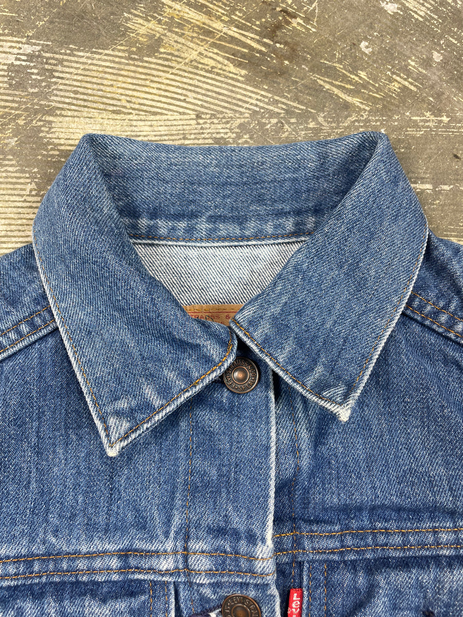 Vintage USA Levi 2 Pocket Indigo Denim Trucker Jacket (JYJ