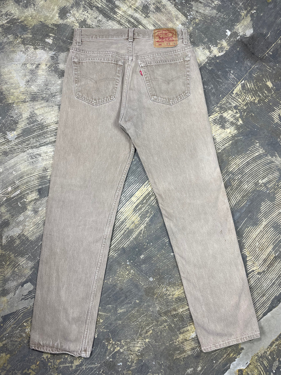 Vintage Tan Levi 501 Colored Denim (JYJ-0174)