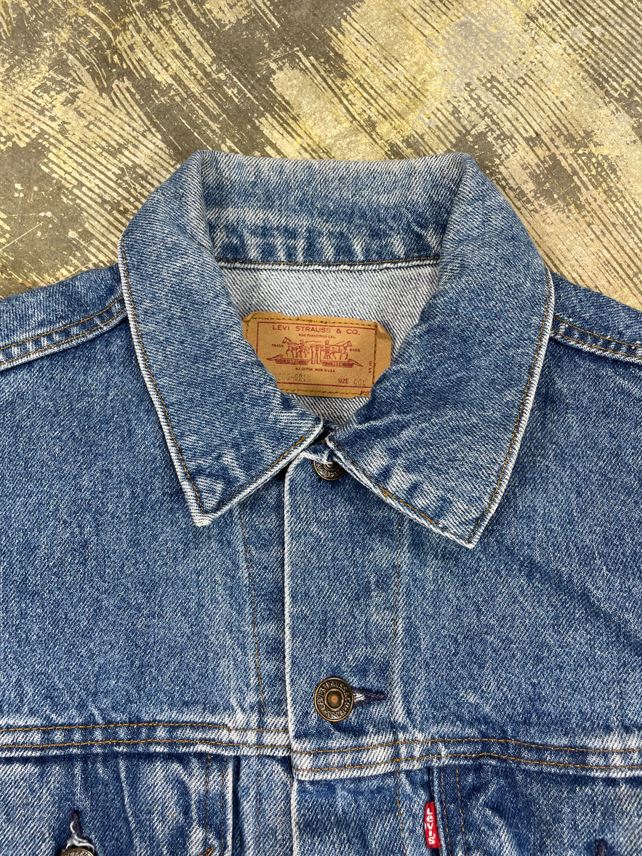 Vintage USA Levi 4 Pocket Premium Wash Denim Trucker Jacket