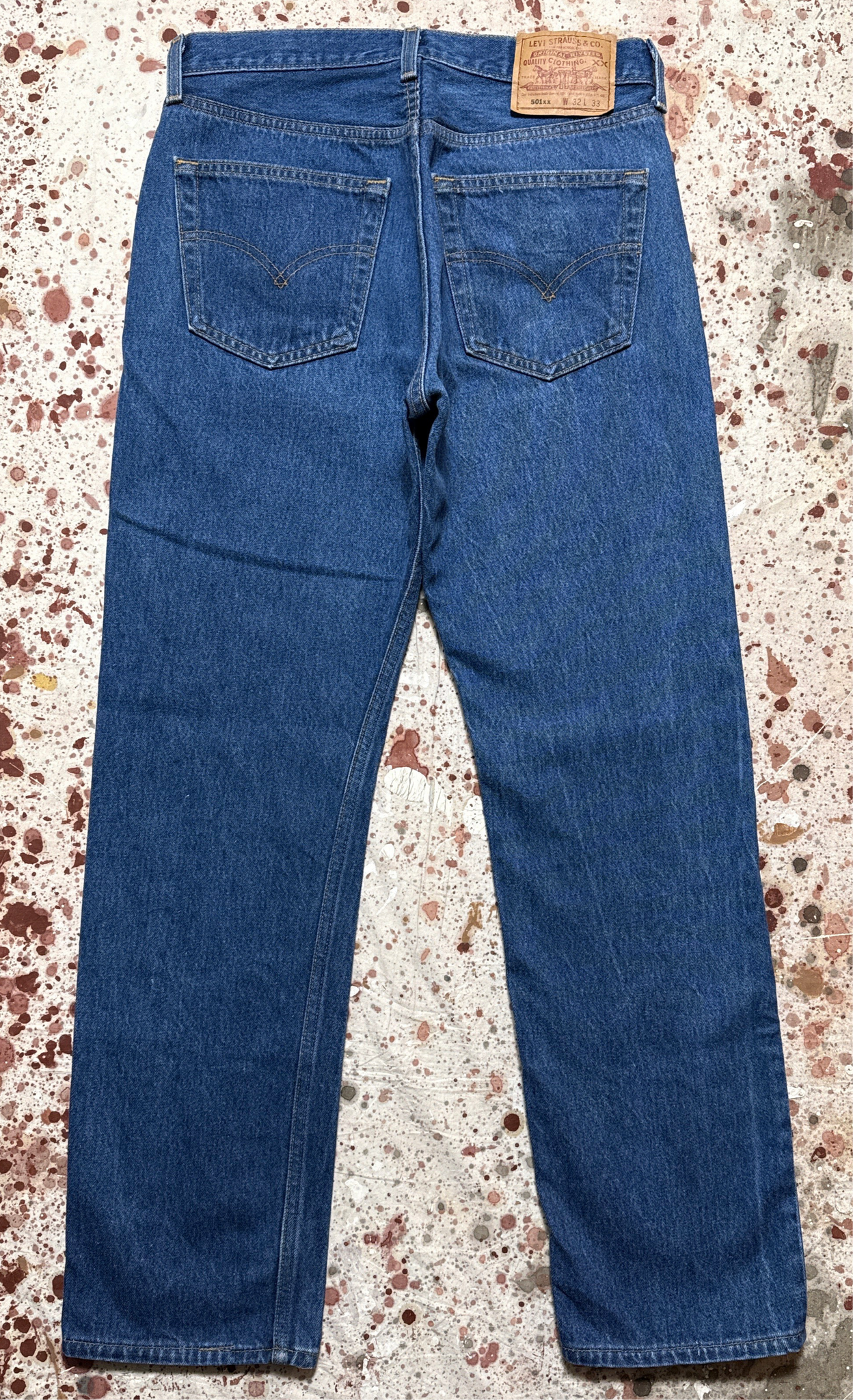 Vintage USA Levi’s 501 Shrink to Fit Perfect Tracks Denim Jeans (JYJ0125-385)
