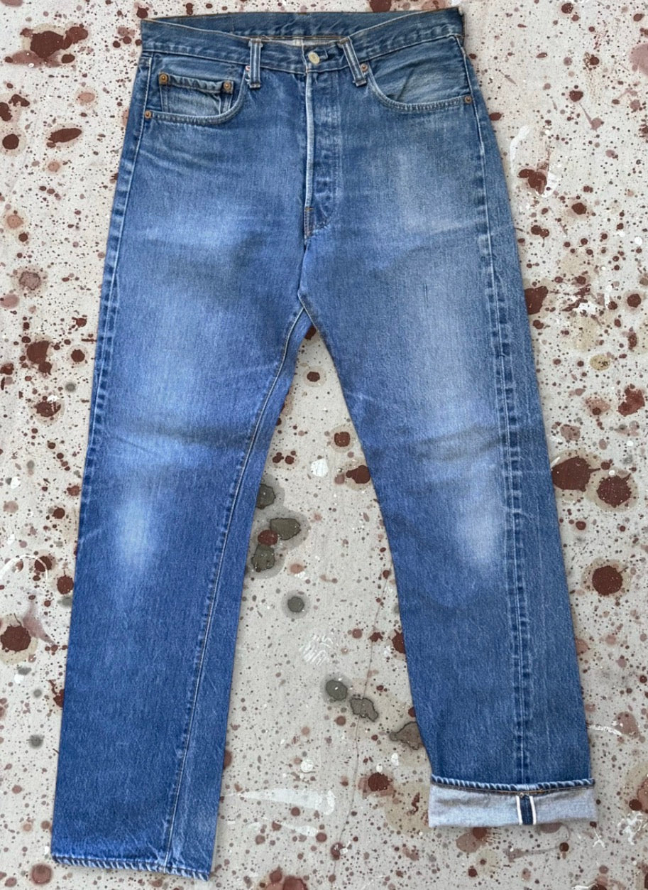 Vintage Levi USA 501 Premium Wash Redline/Selvedge Denim Jeans w