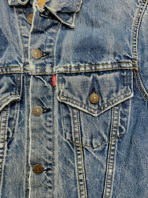 Vintage USA 1970's Levi's "E" JYJ Custom Patch Denim Jacket (JYJ1124-366)