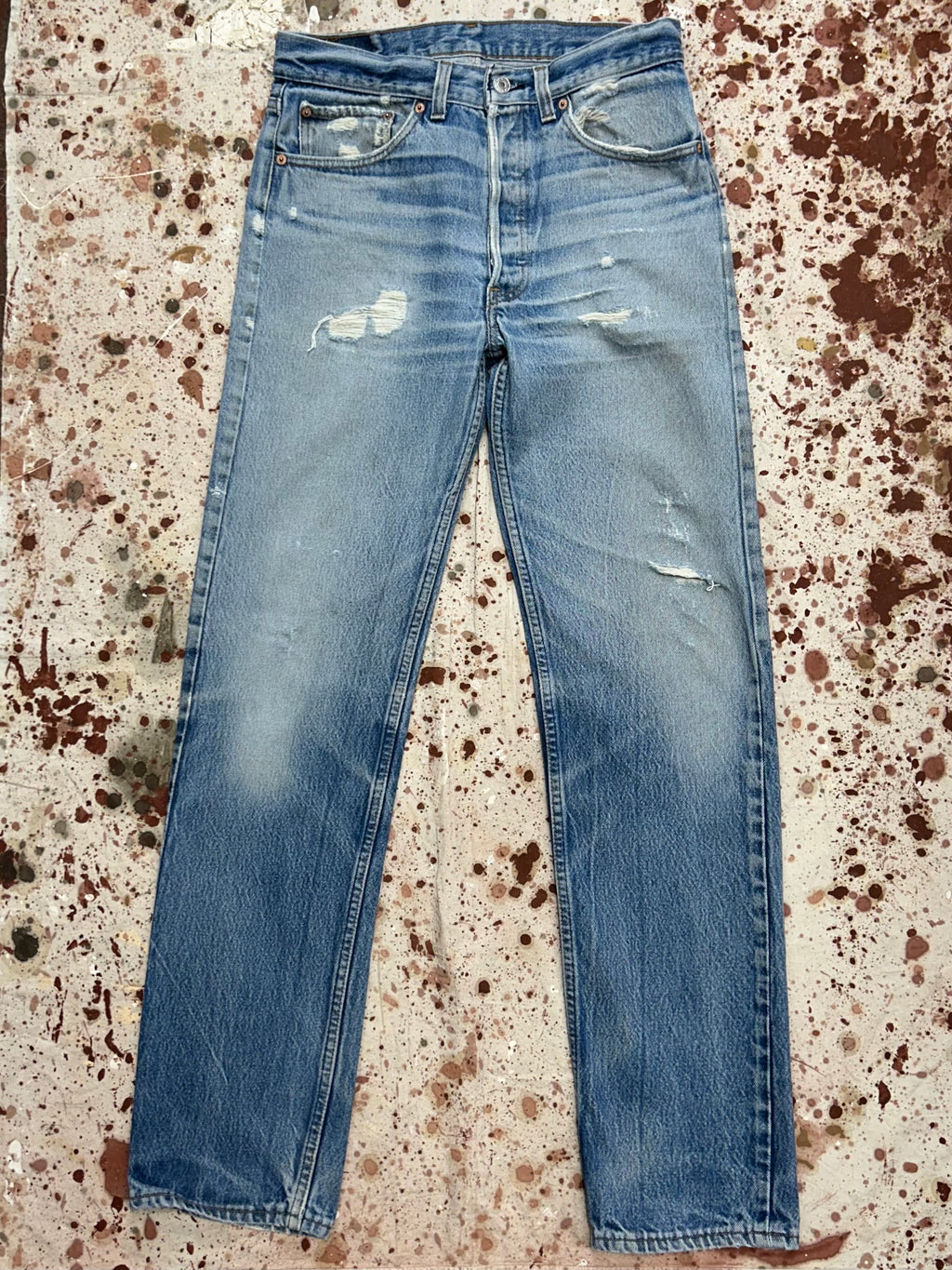 Vintage USA Levi's 501 Feathered Superwash Denim Jeans (JYJ0924-302)