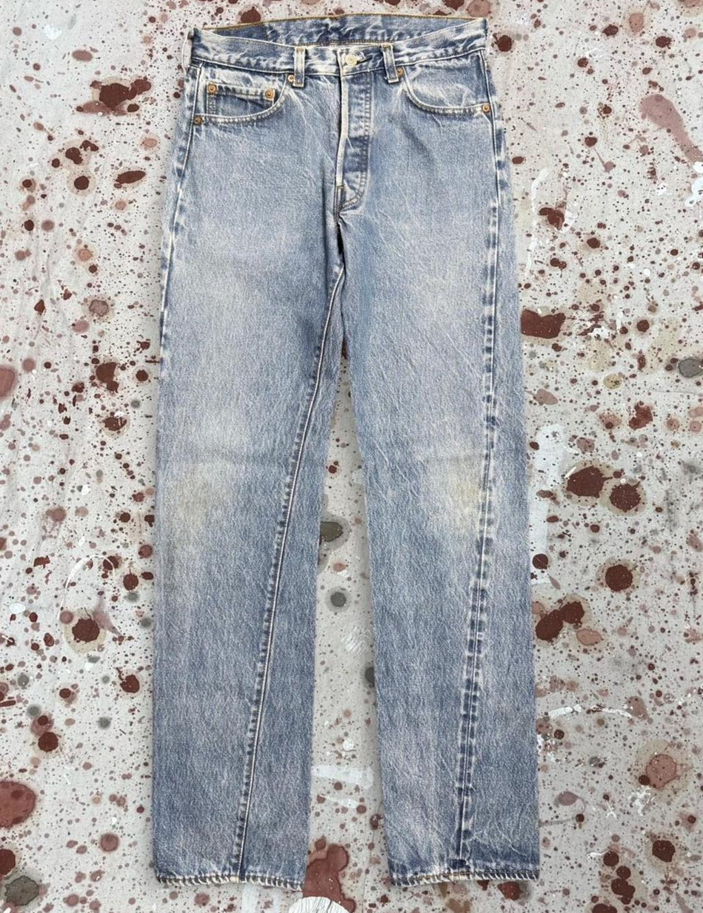 Vintage USA Levi 501 Redline Denim Jeans w/ tracks (JYJ-391025)