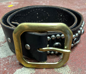 Vintage Black Custom Studded Belt (JYJ-222)