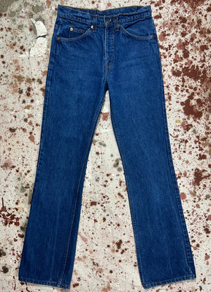 Vintage USA Levi 517 Orange Tab Bootcut Dark Wash Denim Jeans (JYJ0425-441)