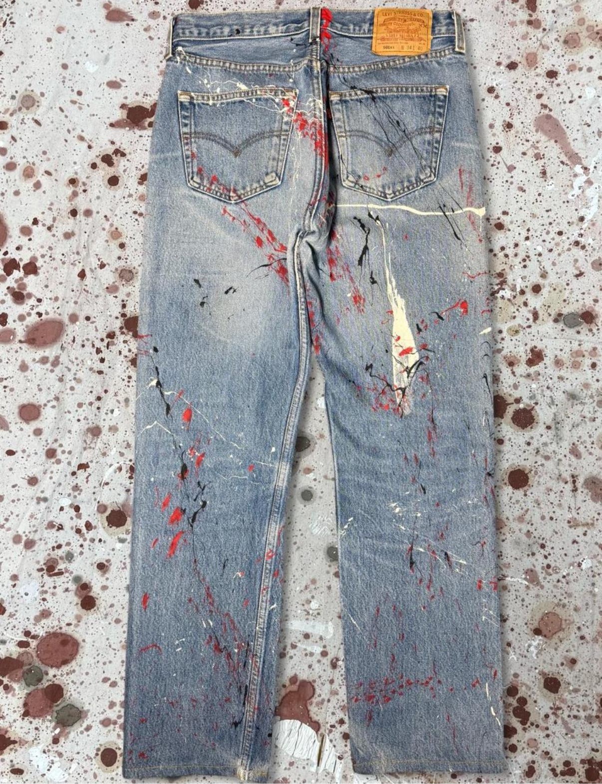2004 Junkyard Jeans Painted Levi 501, 1/200 pcs Project Pairs (281025)