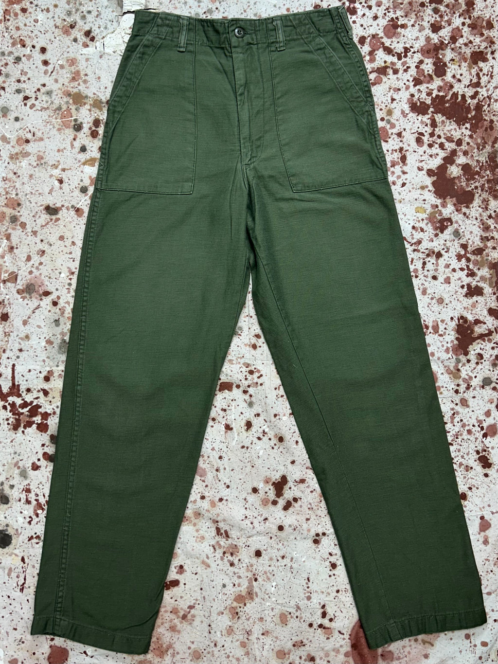 Vintage US Army 1969 OG 107 Baker Pants, Made by Blue Bell