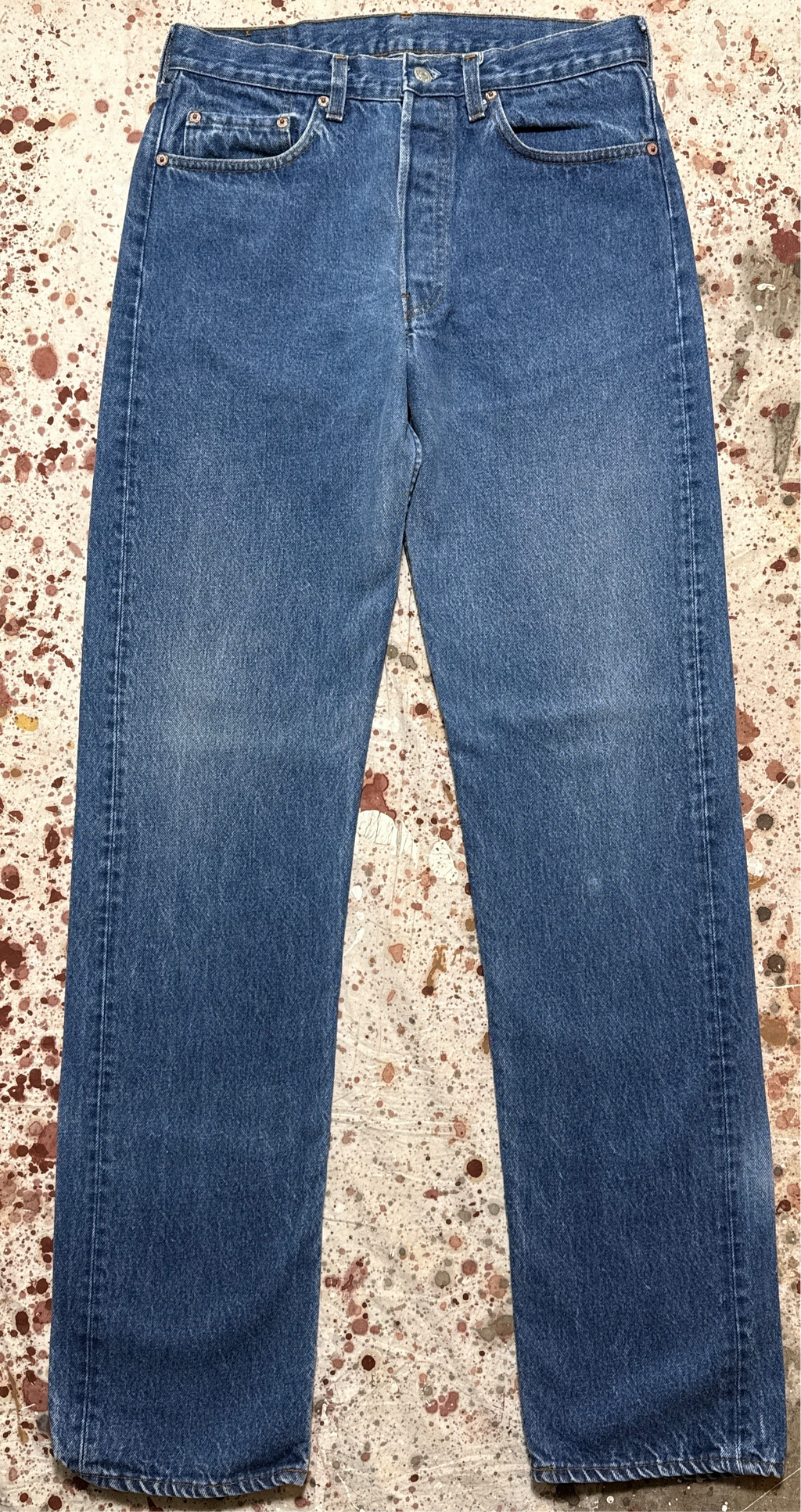 Vintage USA made Levis 501 Special Order, Transitional Tag, Denim Jeans (JYJ0324-096)