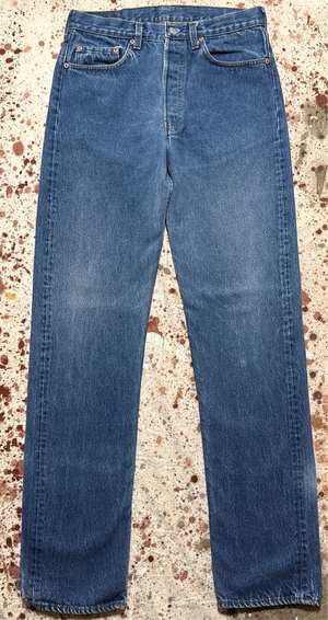 Vintage USA made Levis 501 Special Order, Transitional Tag, Denim Jeans (JYJ0324-096)