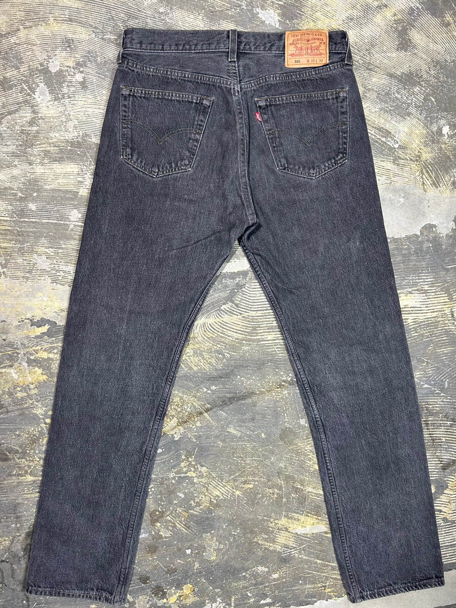 Vintage USA Levi 501 True Black Jeans (JYJ0124-008)
