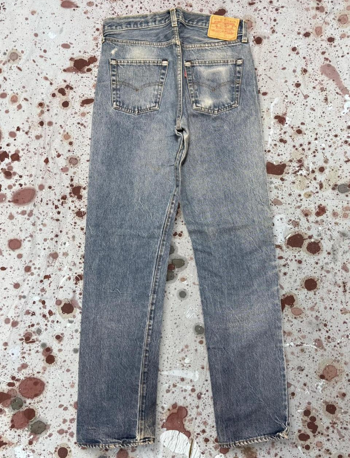 Vintage USA Levi S.O. 1501-0117 Redline Premium Wash Denim Jeans (JYJ-411025)