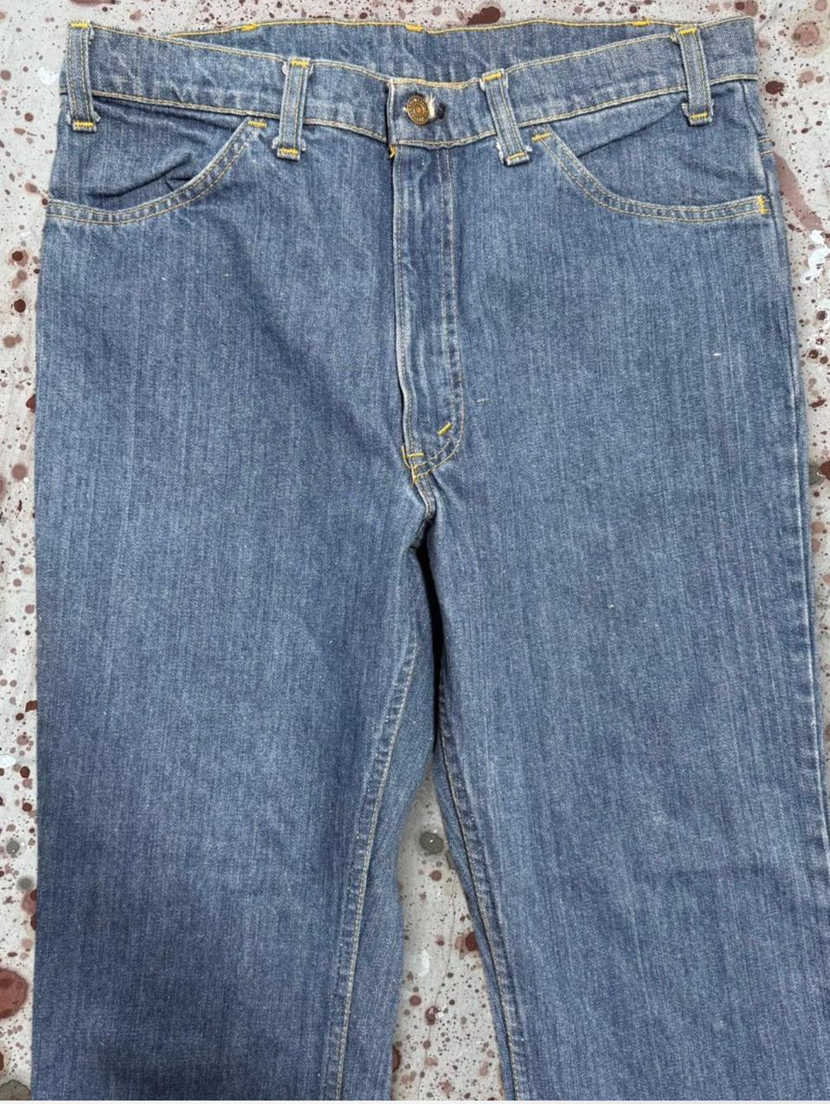 Vintage Levi 646 Talon 42 Bell Bottom Denim Jeans (JYJ-051225)