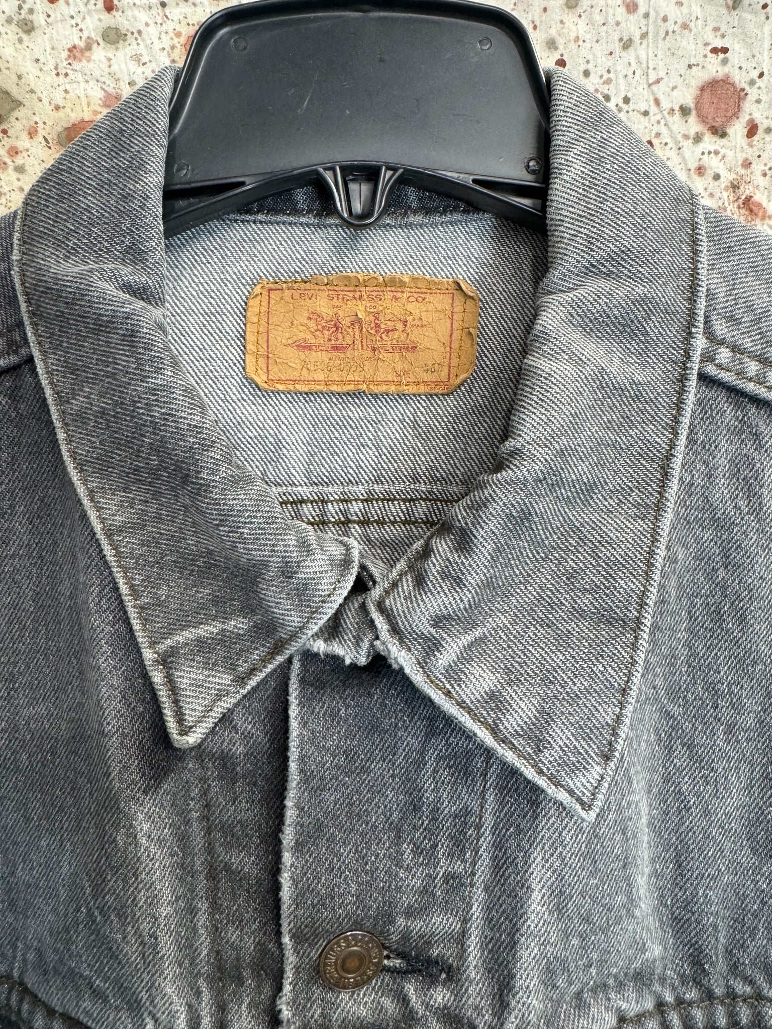 Vintage USA Levi's True Black Trucker Jacket (JYJ0324-101)