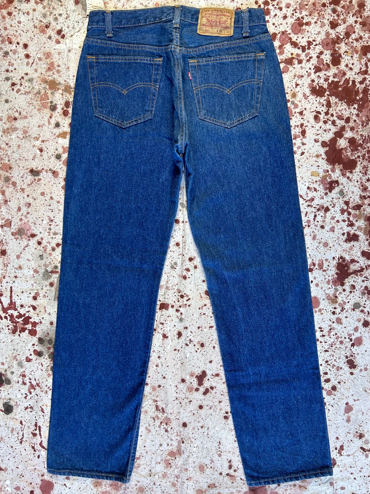 Vintage USA Made Levi 501 Two Wash Transitional Jeans (JYJ-0152)