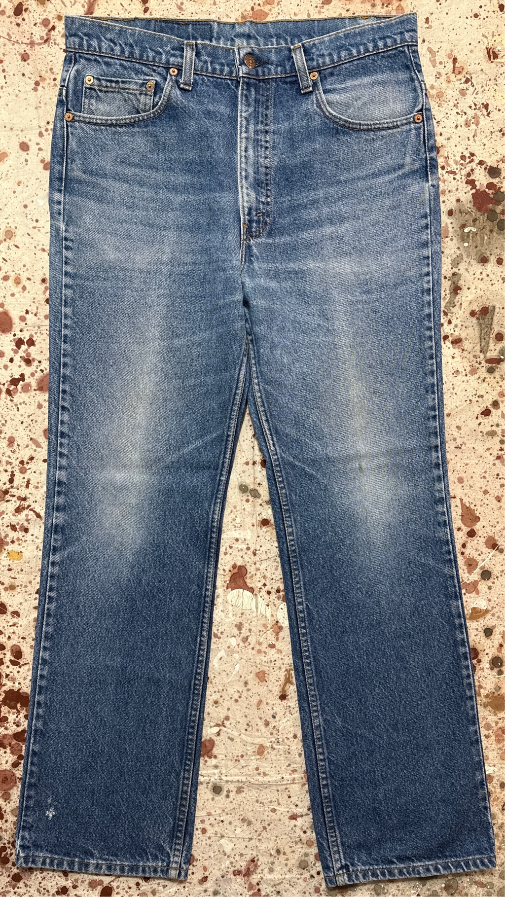 Vintage USA made Levi 517 Transitional Tag, Super Wash, Denim Jeans (JYJ-15725)