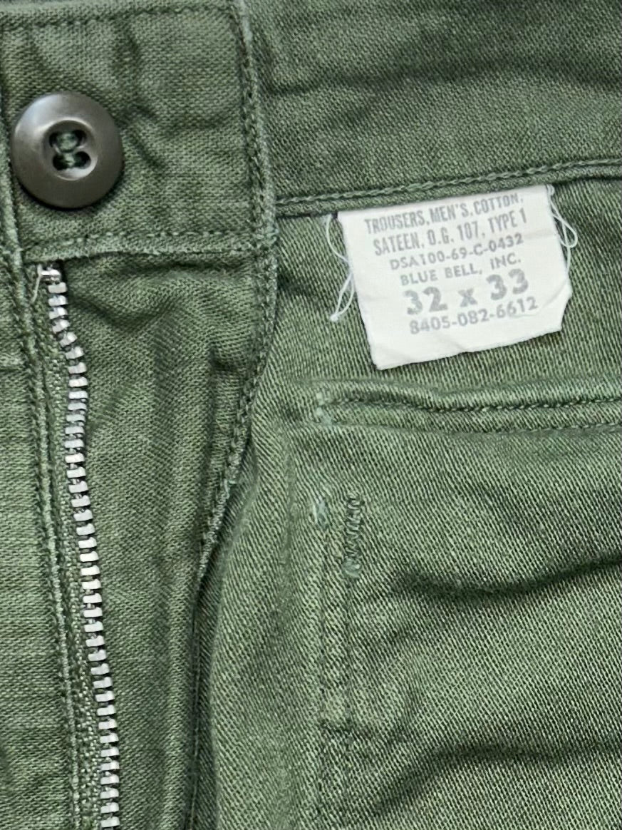 Vintage 1969 Blue Bell OG 107 Baker Pants