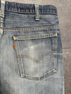 Vintage USA Levi's 646 Orange Tab Talon 42 Zipper Superwash Bell