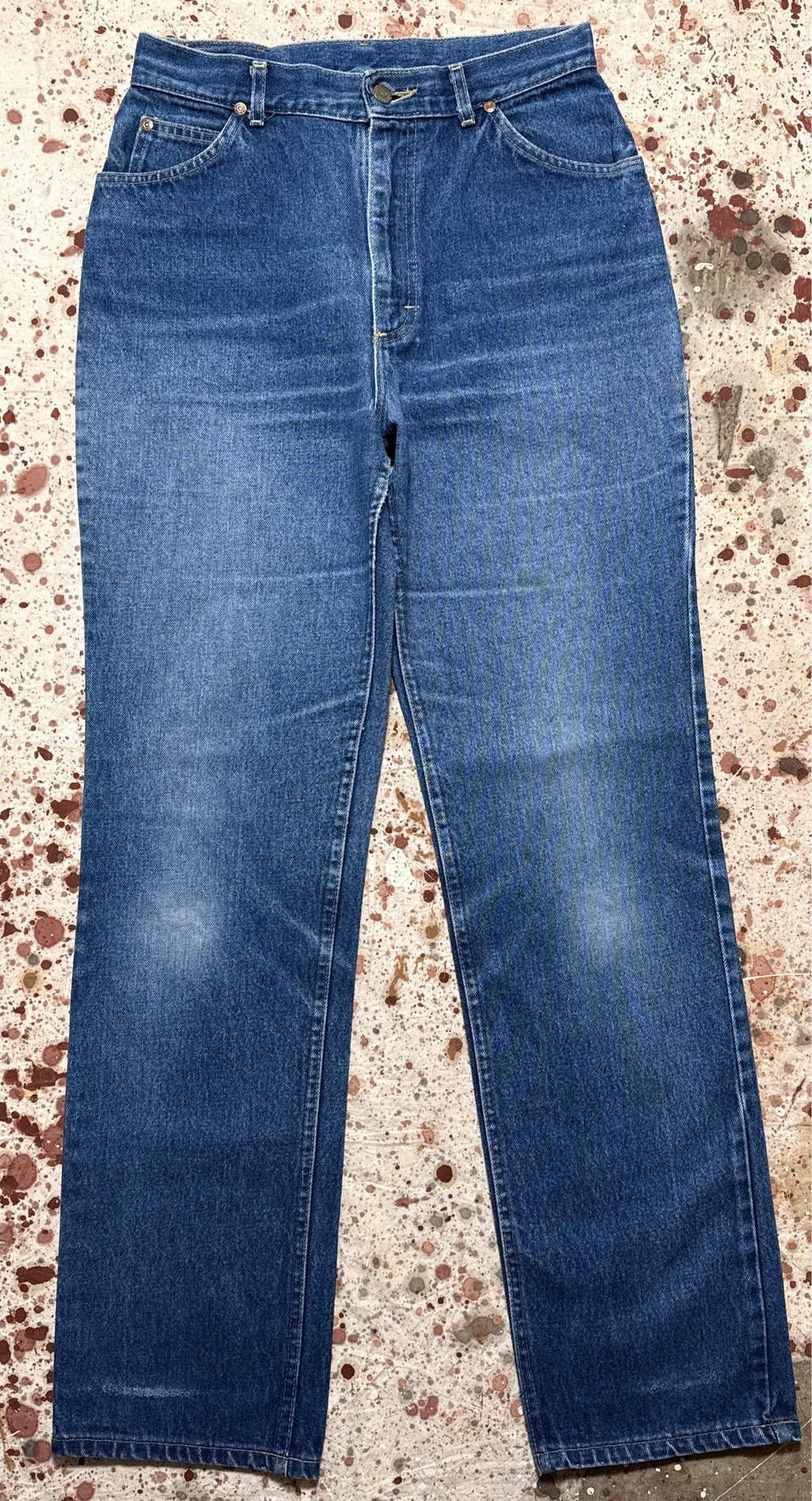 Vintage USA 1970’s Lee Lady Rider Talon Zipper Superwash Denim Jeans (JYJ0324-110)