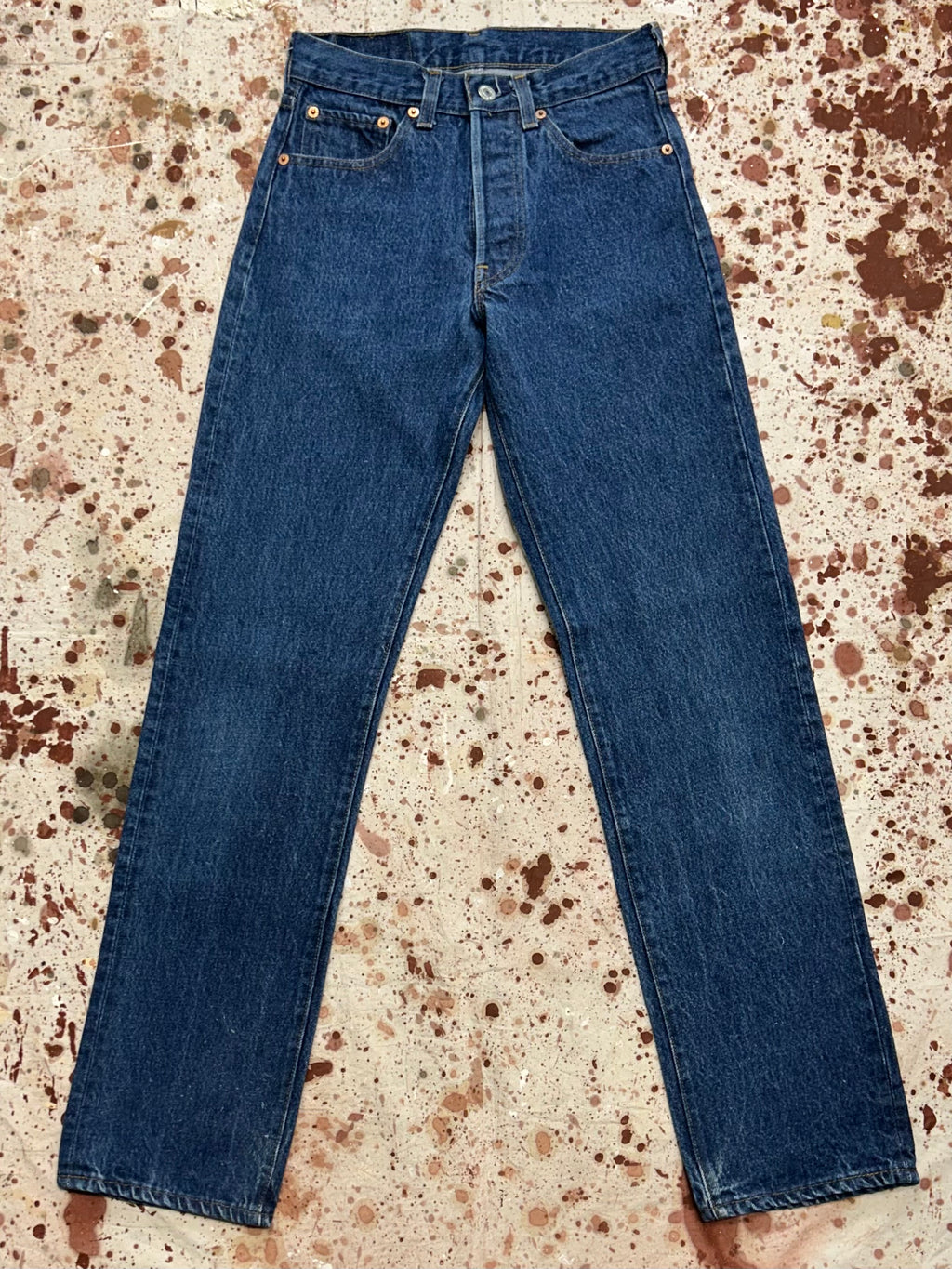 Vintage USA Levi's 501 Transitional Dark One-Wash Denim Jeans (JYJ1024-320)