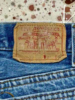 Vintage USA Levi’s 701 Transitional Superwash Denim Jeans with Feathers (JYJ0125-381)