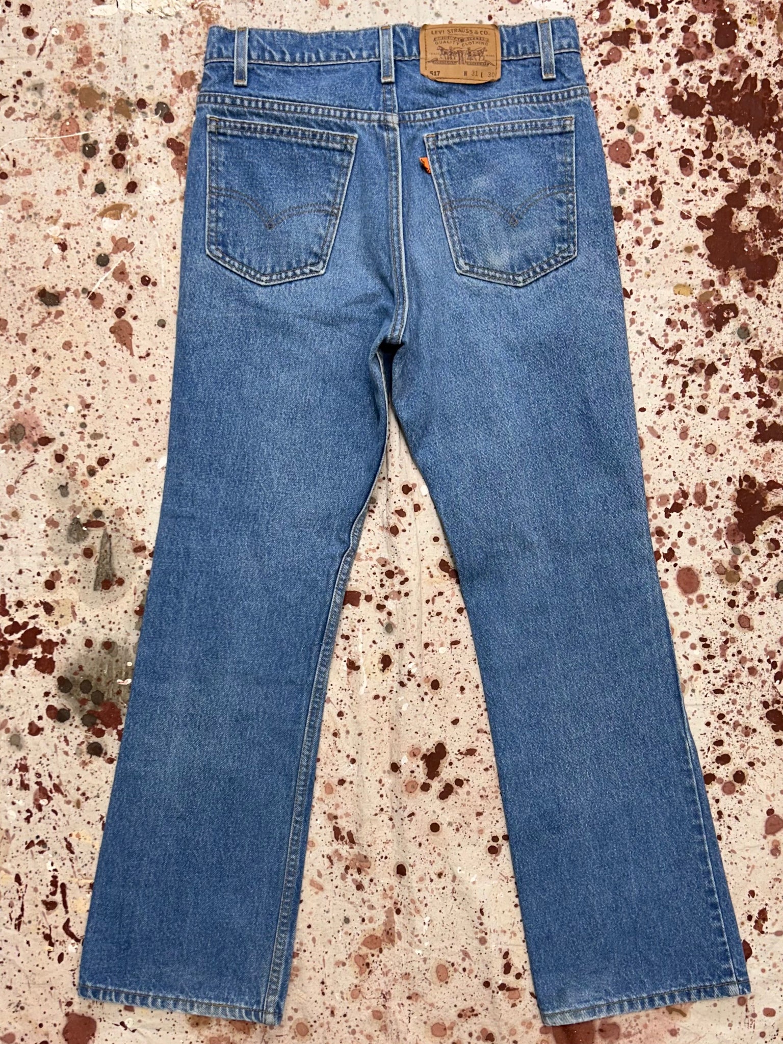 Vintage USA Levi's 517 Orange Tab Denim Jeans (JYJ0924-281)