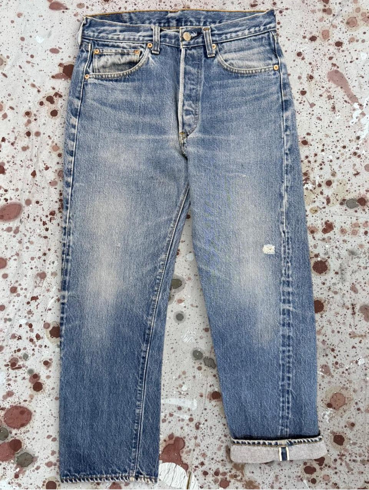 Vintage USA Levi's 501 Redline Super-Wash Denim Jeans (JYJ-201025)