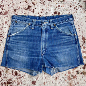 Vintage 50's Wrangler Blue Bell Super Wash Denim Cut Off Shorts (JYJ0524-201)