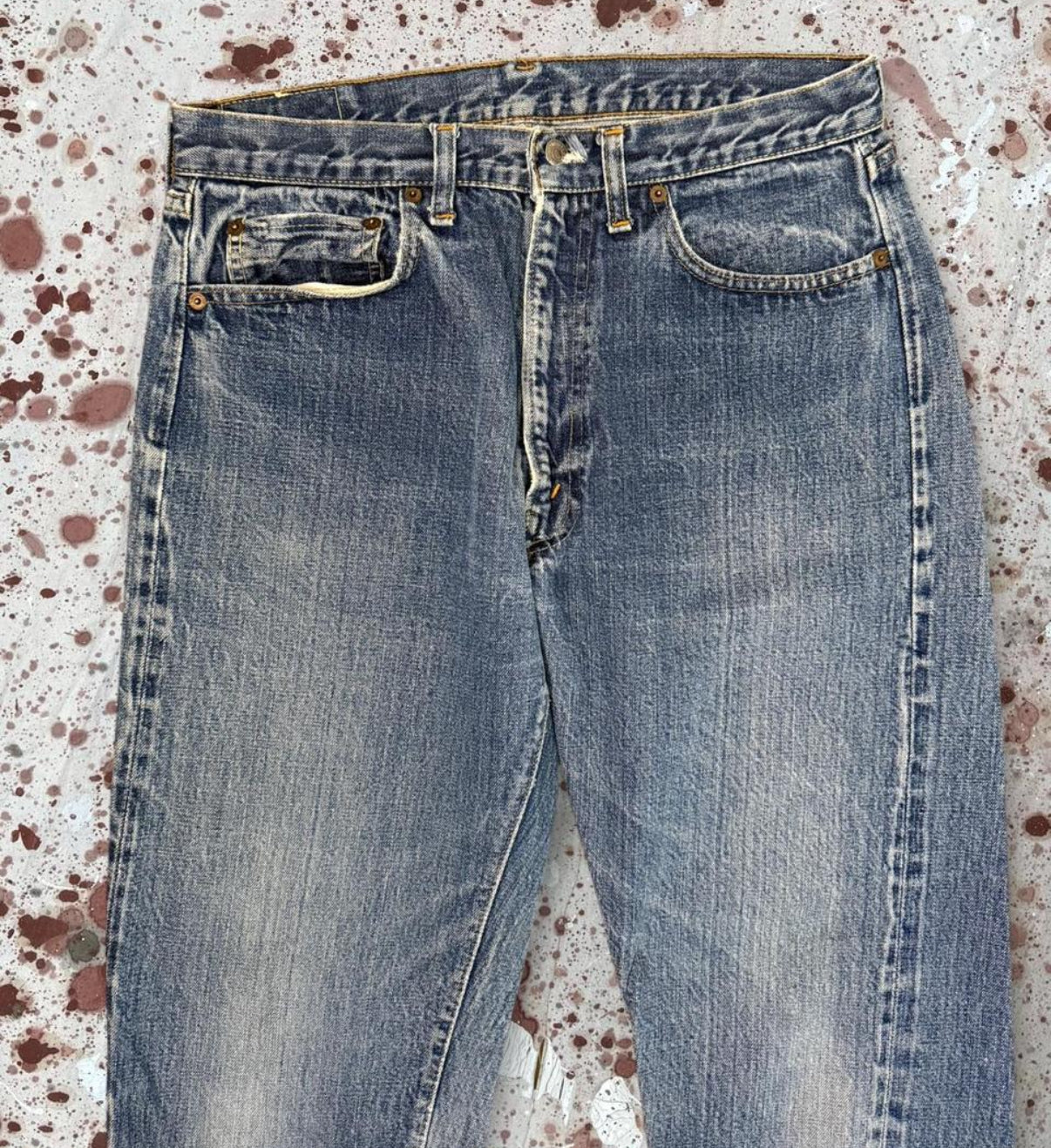 Single Stitch Redline 502-0117 Levi’s Denim Jeans w/ Redline Coin Pocket (JYJ-241025)