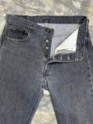 Vintage USA Levi 501 True Black Jeans (JYJ0124-004)
