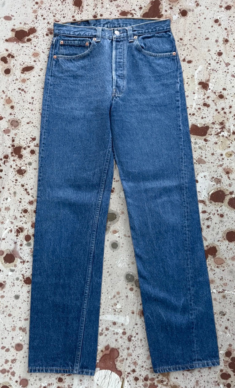 Vintage Levi USA 501 Transitional Tag Dark Wash Denim Jeans